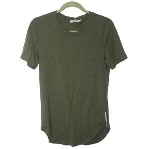 Kaiusi T-Shirt Women Small Sporty Athleisure Green Short Sleeve Cotton
